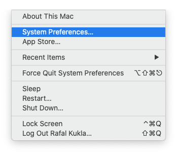 System Preference